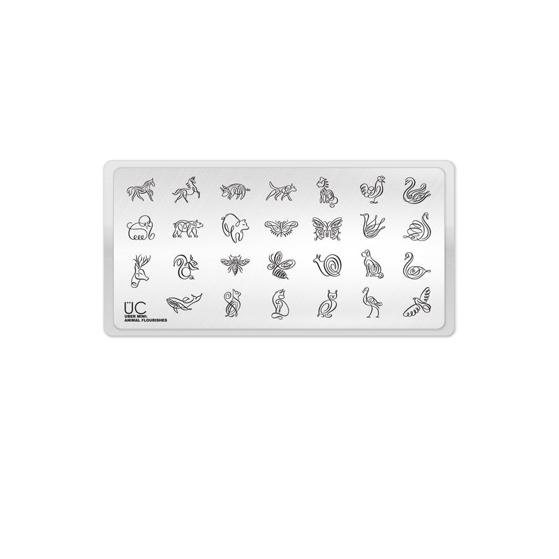 UberChic Beauty Animal Flourishes Nail Art Kits & Accessories Lavender