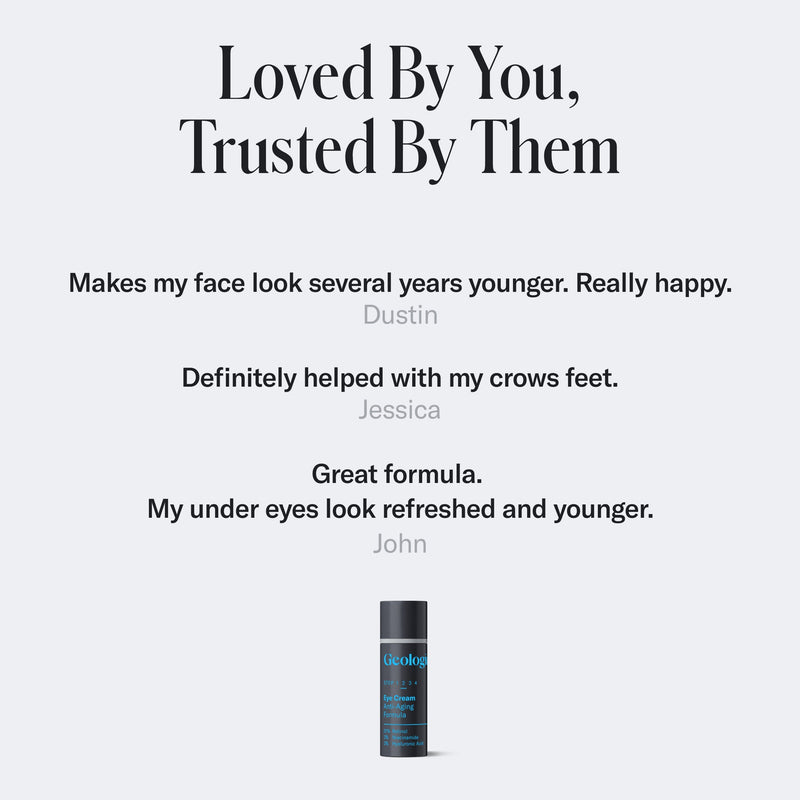 Geologie Eye Cream - Anti-Aging Formula Full Size Bottle Lavender Travel Size / 1-Pack,10 ml / 1-Pack
