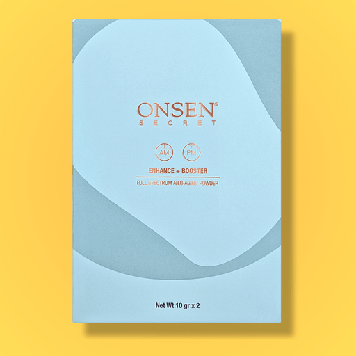 Onsen Secret Sealed Collagen Activating Powder Serums & Treatments 2 Light Blue 10gr Day Booster,10gr Night Booster,20gr Day + Night Booster Set
