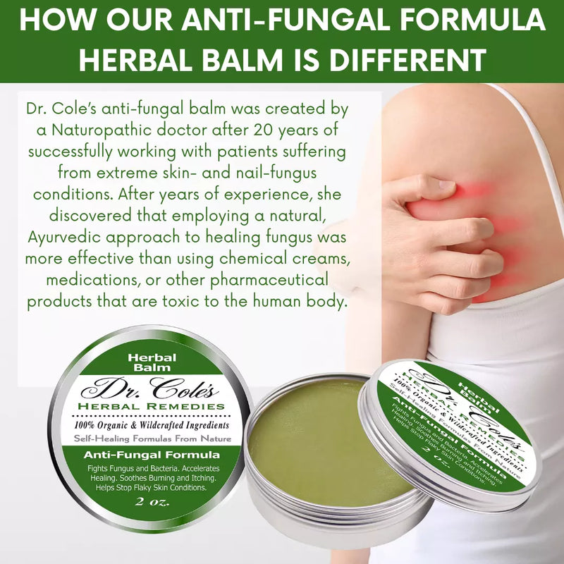 COLEHERBALS LLC 07 - Dr. Cole's Antifungal Balm Herbal White Smoke