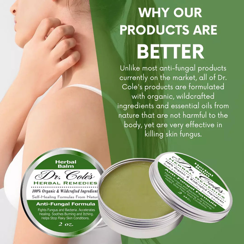 COLEHERBALS LLC 07 - Dr. Cole's Antifungal Balm Herbal Dim Gray