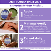 COLEHERBALS LLC 05 - Dr. Cole's Organic Anti-Nausea Herbal Balm Herbal Medium Purple