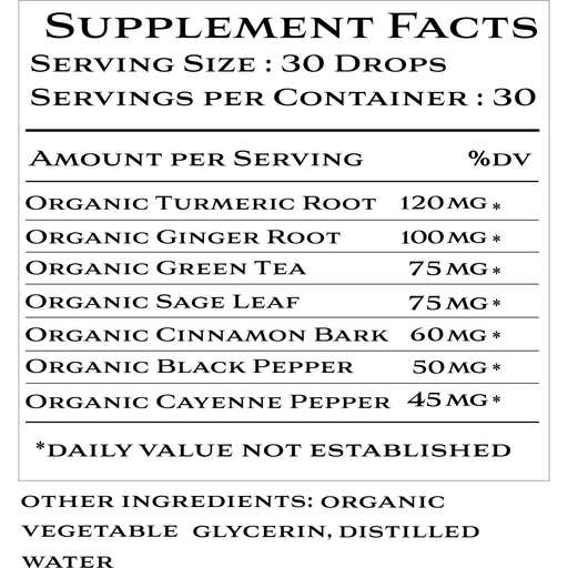 Khroma Herbal Products Organic Anti-Inflammatory Blend Supplements Black