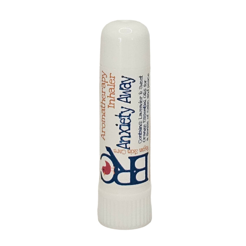 By Robin Creations Anxiety Away Aromatherapy Inhaler Aromatherapy Light Gray Plastic - without a keychain