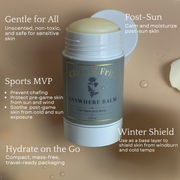 Clara & Fritz Tallow Shop Anywhere Balm for Face and Body Lotion & Moisturizer Rosy Brown 1.76 oz / Single,1.76 oz / 2-Pack