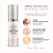 Glimmer Goddess® Organic Skin Care Organic Apple Stem Cell Anti-Aging Serum Serums White Smoke