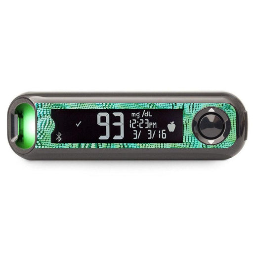 Peelz Aqua Ripple Bayer Contour© Next One Glucometer Peelz/Stickers Black