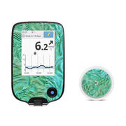 Peelz Aqua Ripple Freestyle Libre 2 Peelz/Stickers White Smoke Receiver + Sensor