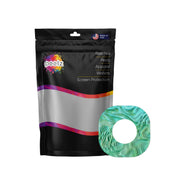 Peelz Aqua Ripple Dexcom G7 and Stelo Patch Tape - Pump Peelz Patch Medical Tape White Smoke 12-Pack (Set of 12 Patches),1-Single (One Patch)