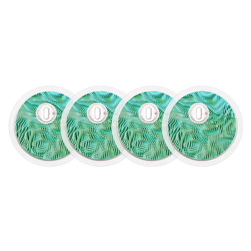 Peelz Aqua Ripple Sticker Designed for the FreeStyle Libre 3 Plus & Lingo  Sensor Peelz/Stickers White Smoke 4-pack (Set of 4 Stickers)
