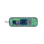 Peelz Aqua Ripple Sticker for Bayer Contour Next Glucometer Peelz/Stickers White Smoke