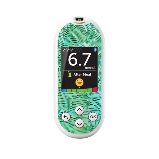 Peelz Aqua Ripple for OneTouch Verio Reflect Glucometer Peelz/Stickers White Smoke