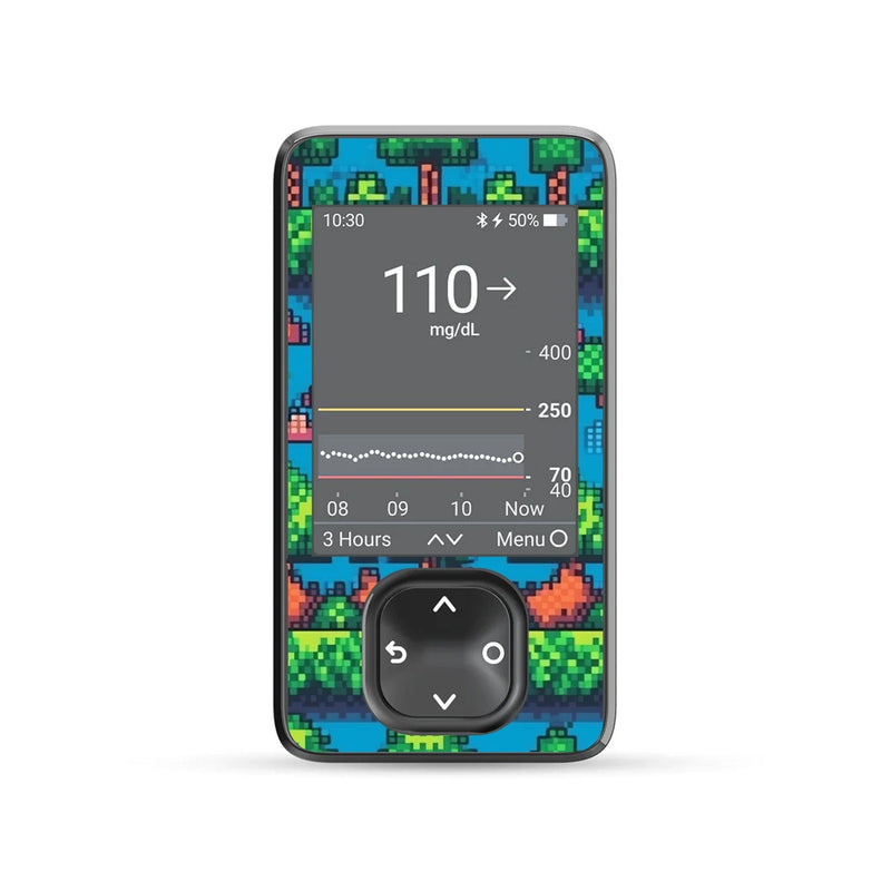 Peelz Arcade DEXCOM G7 and Stelo and G6 Touchscreen Receiver Sticker Peelz/Stickers Dim Gray