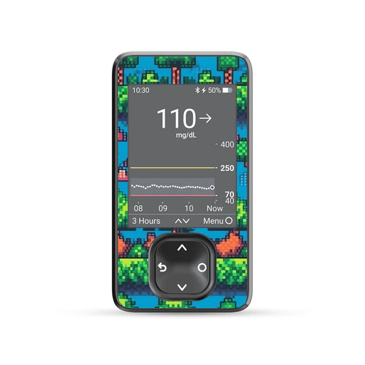 Peelz Arcade DEXCOM G7 and Stelo and G6 Touchscreen Receiver Sticker Peelz/Stickers Dim Gray