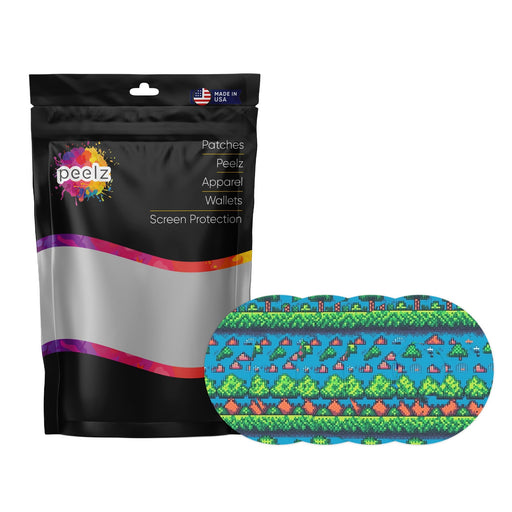 Peelz Arcade Patch Tape Designed for the FreeStyle Libre 3 Plus & Lingo Patch Medical Tape White Smoke 4-Pack (Set of 4 Patches)