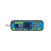 Peelz Arcade Sticker for Bayer Contour Next Glucometer Peelz/Stickers White Smoke