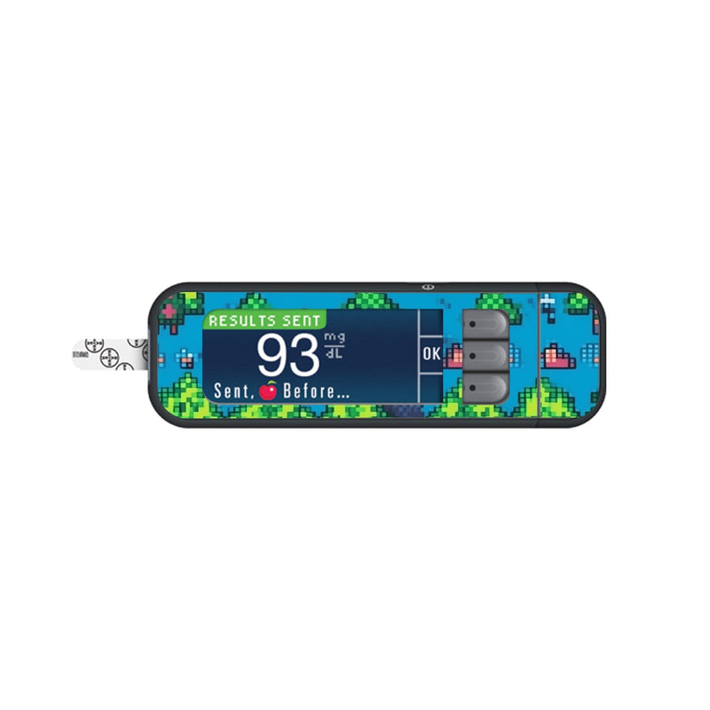 Peelz Arcade Sticker for Bayer Contour Next Glucometer Peelz/Stickers White Smoke