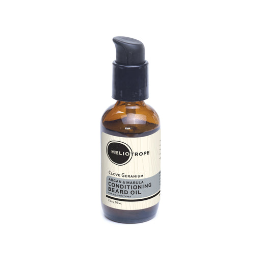 Heliotrope San Francisco Argan & Marula Conditioning Beard Oil Hair Styling Light Gray Clove Geranium,Cypress Lavender,Neroli Bergamot