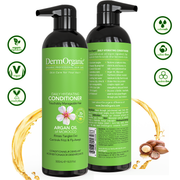 DermOrganic Official Shop Daily Hydrating Conditioner Conditioners Yellow Green 16.9 fl oz (500ml),33.8 fl oz (1 Liter) with Pump