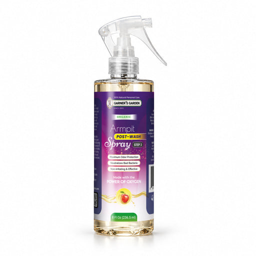Garner's Garden Armpit Post Wash Spray | Organic Armpit Wash White Smoke Armpit Post Wash Spray 8oz
