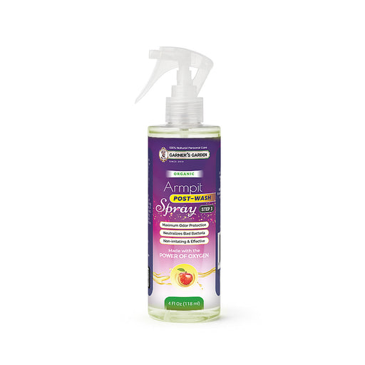 Garner's Garden Armpit Post Wash Spray | Organic Armpit Wash White Smoke Armpit Post Wash Spray 4oz,Armpit Post Wash Spray 8oz