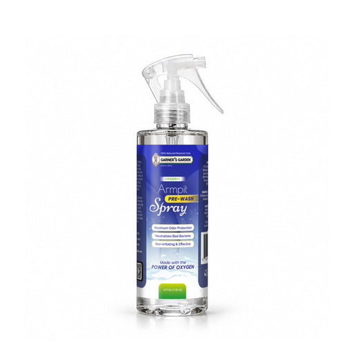 Garner's Garden Armpit Pre-Wash Spray | Hydrogen Peroxide Treatment for Armpit Detox & Odor Control Armpit Wash White Smoke Armpit Pre Wash Spray 4oz