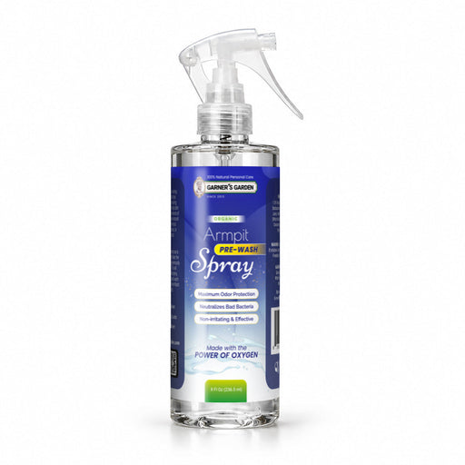 Garner's Garden Armpit Pre-Wash Spray | Hydrogen Peroxide Treatment for Armpit Detox & Odor Control Armpit Wash White Smoke Armpit Pre Wash Spray 8oz