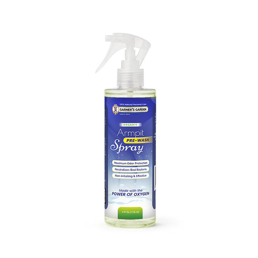 Garner's Garden Armpit Pre-Wash Spray | Hydrogen Peroxide Treatment for Armpit Detox & Odor Control Armpit Wash White Smoke Armpit Pre Wash Spray 4oz,Armpit Pre Wash Spray 8oz
