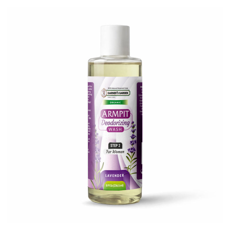 Garner's Garden Armpit Deodorizing Foaming Wash | Organic | Oxygenated Armpit Wash White Smoke Women's Foaming Armpit Wash Lavender / 8oz Refill (no foamer)