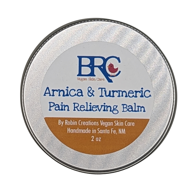 By Robin Creations Arnica & Turmeric Pain Relieving Balm Bath & Body Gray 4 oz Tin