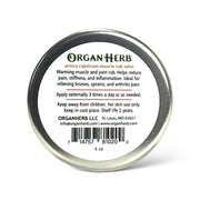 OrganHerb OrganHerb Organic Arnica and Capsicum Muscle Rub Salve 4 oz, Botanical Comfort Balm for Muscles and Joints Organic Salves White Smoke