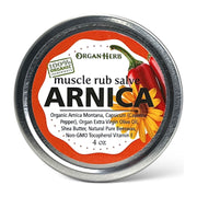 OrganHerb OrganHerb Organic Arnica and Capsicum Muscle Rub Salve 4 oz, Botanical Comfort Balm for Muscles and Joints Organic Salves Dim Gray