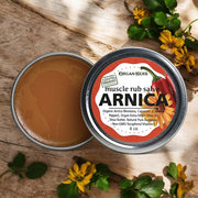 OrganHerb OrganHerb Organic Arnica and Capsicum Muscle Rub Salve 4 oz, Botanical Comfort Balm for Muscles and Joints Organic Salves Sienna