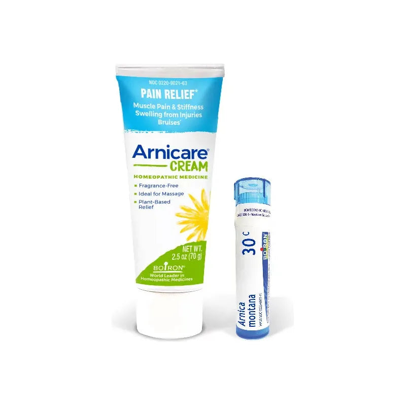 Boiron Boiron Arnicare Cream for Pain Relief & Blue Tube Value Pack, 2.5 oz Pain Relief Cream Steel Blue