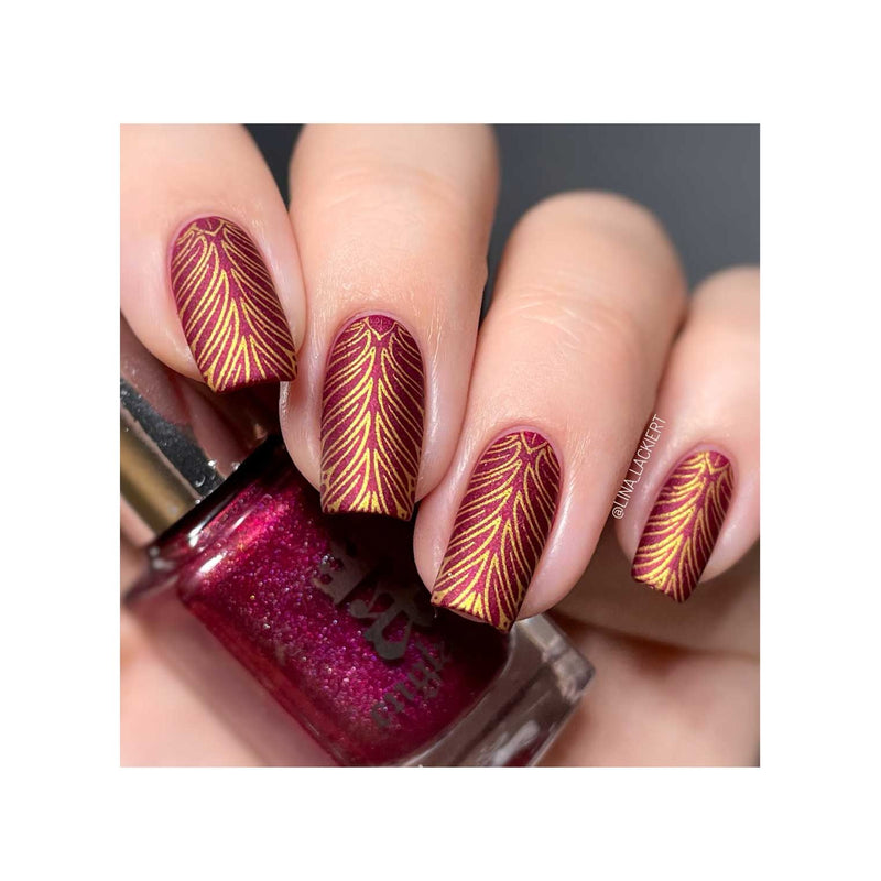 UberChic Beauty Art Nouveau Stamping Plate Tan