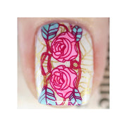 UberChic Beauty Art Deco Meets Art Nouveau Elements Stamping Plate Gray