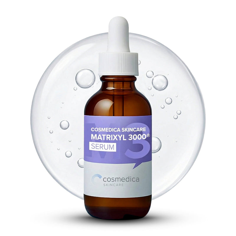 Cosmedica Skincare Cosmedica Skincare Matrixyl 3000 Peptide Serum with Hyaluronic Acid | Hydrating Lightweight Face Serum for Sensitive Skin | Firming Serum with Aloe Vera Vitamin E | 2oz White Smoke 2 Oz. (60 ML)