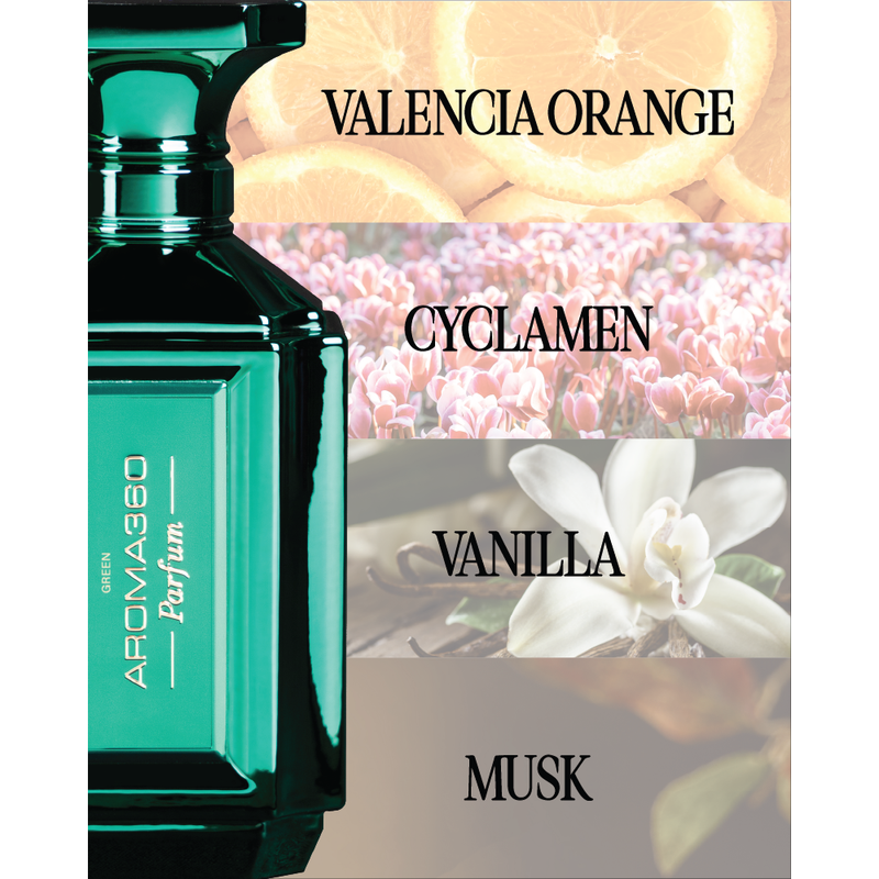 Aroma360 Green Perfume Dark Sea Green Travel Spray / 10ml - 0.34oz,Rollerball / 10ml - 0.34oz,Standard / 50ml - 1.7oz,Standard / 100ml - 3.4oz,Standard / 200ml - 6.7oz