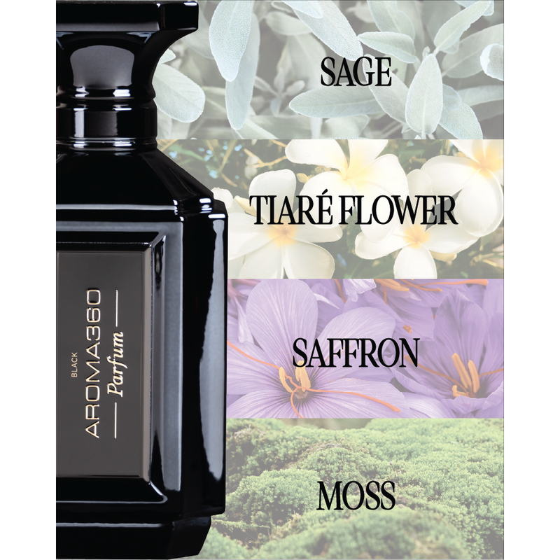 Aroma360 Black Perfume Black Travel Spray / 10ml - 0.34oz,Rollerball / 10ml - 0.34oz,Standard Size / 50ml - 1.7oz,Standard Size / 100ml - 3.4oz,Standard Size / 200ml - 6.7oz