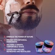 WhollyKaw WhollyKaw Warrior Kingdom Luxury Shaving Cream - Peppermint Eucalyptus Shaving Cream Dim Gray