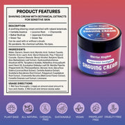 WhollyKaw WhollyKaw Warrior Kingdom Luxury Shaving Cream - Peppermint Eucalyptus Shaving Cream Gray