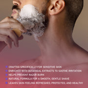 WhollyKaw WhollyKaw Warrior Kingdom Luxury Shaving Cream - Peppermint Eucalyptus Shaving Cream Dim Gray