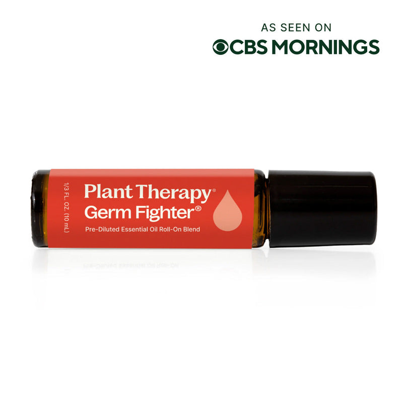 Plant Therapy Germ Fighter Essential Oil Blend Pre-Diluted Roll-On Essential Oil White Smoke 10 mL