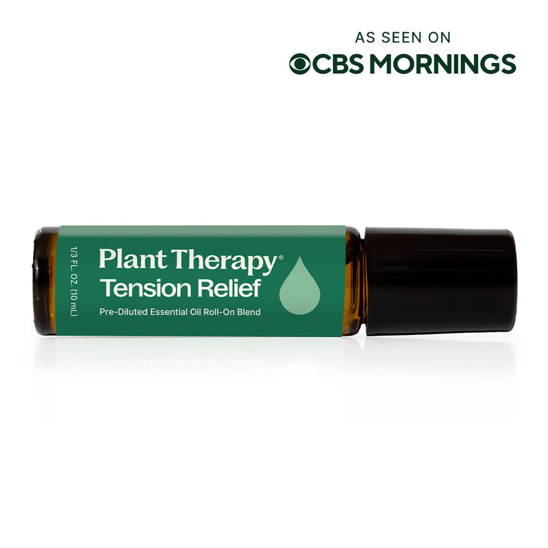 Plant Therapy Tension Relief Essential Oil Blend Pre-Diluted Roll-On Essential Oil White Smoke 10 mL