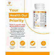 Energi Nutrition Ashwagandha Capsules White Smoke