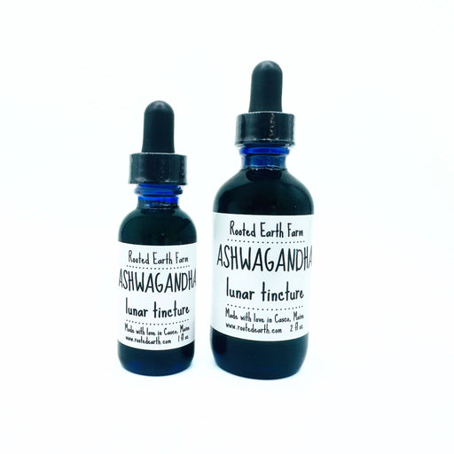 Rooted Earth Farm + Apothecary Ashwagandha Tincture Tinctures + Capsules White Smoke 1 oz,2 oz