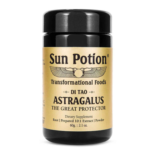 Sun Potion Astragalus (Wildcrafted) Adaptogen Black 60g Jar