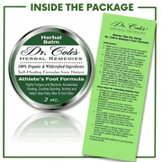 COLEHERBALS LLC 09 - Dr. Cole's Organic Athlete’s Foot Treatment Herbal White Smoke