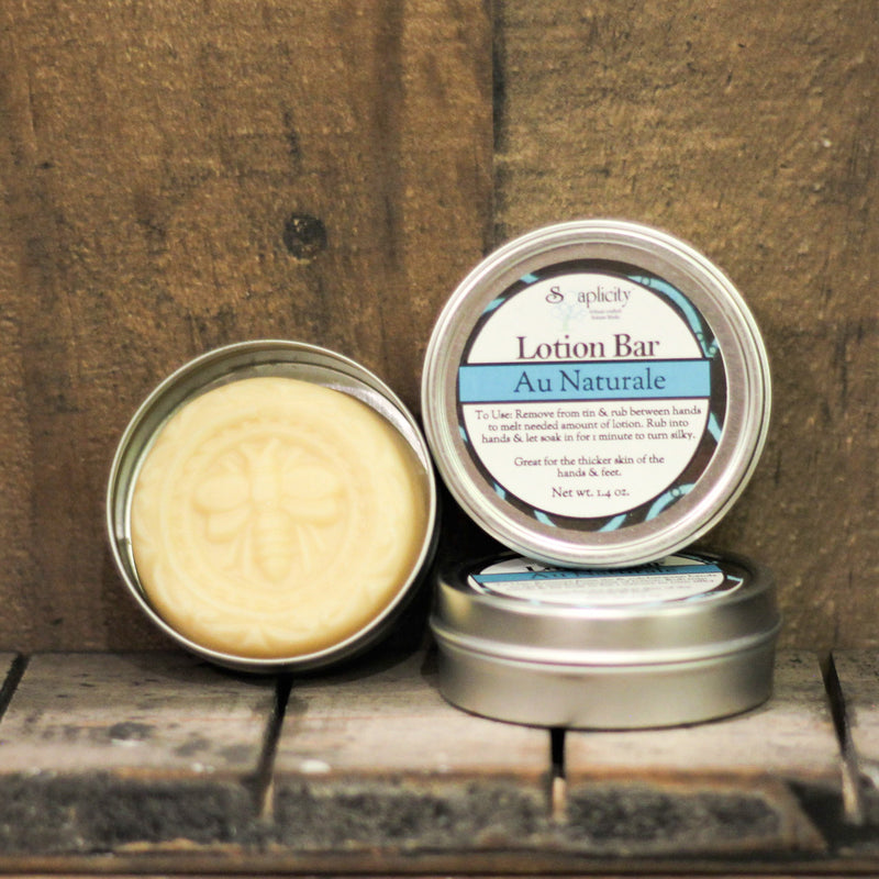 Soaplicity Au Naturale Lotion Bar - Unscented Lotion Bar Dim Gray