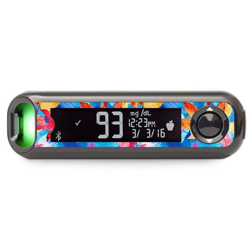 Peelz Autumn Leaves Bayer Contour© Next One Glucometer Peelz/Stickers Dark Slate Gray
